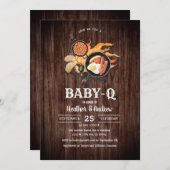 バックヤードベビーQベビーシャワー招待状 招待状 (正面/裏面)