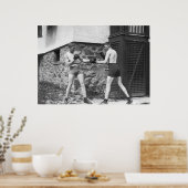 バックヤードボクシング: 1912 ポスター (キッチン)