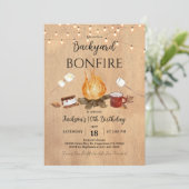 バックヤードボンドファイア誕生日招待状 招待状 (スタンド正面)