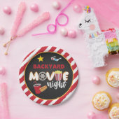バックヤードムービーナイトプレート ペーパープレート (パーティー)