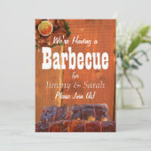 バックヤード婚約BBQパーティー 招待状 (スタンド正面)