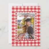 バックヤードBBQグラッカジュアルドパーティークックアウトギンガムレッド 招待状 (裏面)