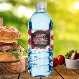 バックヤードBBQバースデーパーティーウォーターボトル ペットボトルラベル
