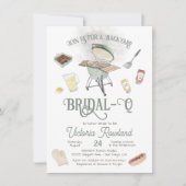 バックヤードBBQブライダルQシャワー 招待状 (正面)