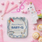 バックヤードBBQベビーQベビーシャワー紙プレート ペーパープレート (パーティー)