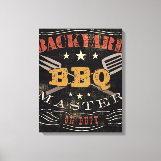 バックヤードBBQマスター キャンバスプリント (正面)
