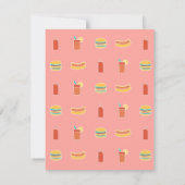 バックヤードBBQ引っ越し祝いパーティーパーティの招待状 招待状 (裏面)