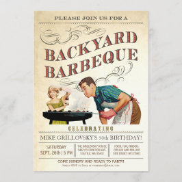 バックヤードBBQ招待状|クラシックヴィンテージV.3 招待状