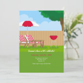 バックヤードBBQ招待状 招待状 (スタンド正面)