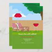 バックヤードBBQ招待状 招待状 (正面/裏面)