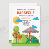 バックヤードBBQ招待状 招待状 (正面/裏面)