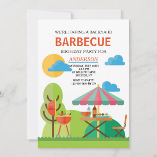 バックヤードBBQ招待状 招待状
