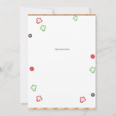 バックヤードBBQ誕生日招待状、BBQパーティー 招待状 (裏面)