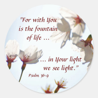 バックライトさくらんぼの花2 ラウンドシール