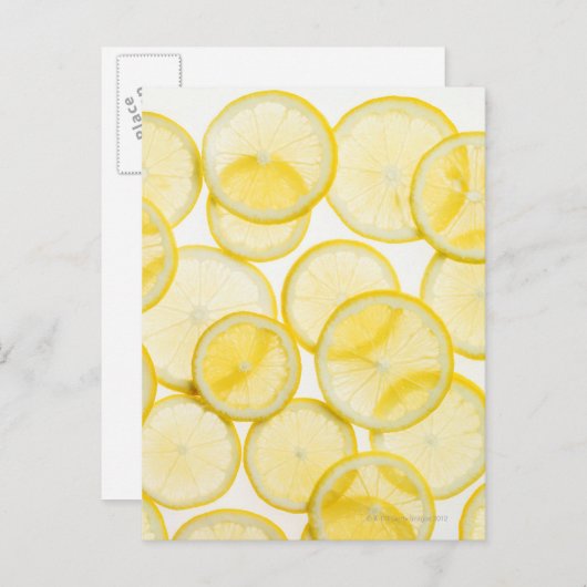 バックライトを当てられるパターンで整理されるレモン切れ ポストカード (正面/裏面)