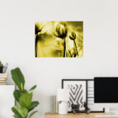 バックライト付きタンポポアンティーク ポスター (ホームオフィス)