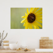 バックライト付き野生ひまわりキャンバス ポスター (キッチン)