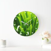 バックラ葉イトズインガーデン ラージ壁時計 (ホーム)