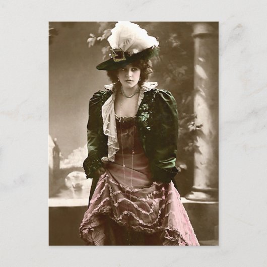 バックルの羽毛と詳細 ポストカード (正面)