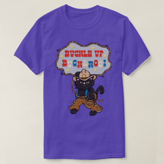 バックルを上げる Tシャツ (デザイン正面)