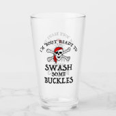 バックルを飲み込む準備ができている タンブラーグラス (正面)