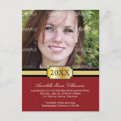 バックルバンド卒業発表はがき インビテーションポストカード (正面)