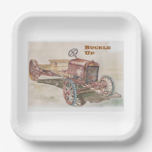 バックル・アップ ペーパープレート (正面)