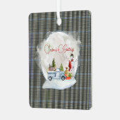 バックレウチオリジナルスコットランドタータンチェック メタルオーナメント (正面左)