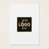 バックロゴティール（緑がかった色）アクアブルーイヤリングディスプレイカード (裏面)