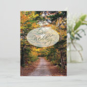 バックロードカスタム秋の結婚式招待状 招待状 (スタンド正面)