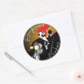 バックロード爆撃機シール ラウンドシール (封筒)