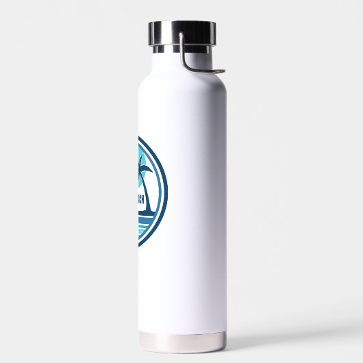 バックロービーチバージニアパームツリーバード ウォーターボトル (左面)