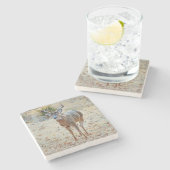 バックワイルドディアーテキサス州ストーンコースター ストーンコースター (横)