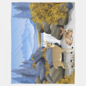 バックンコージー フリースブランケット (正面)