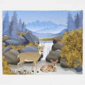 バックンコージー フリースブランケット (正面(横))