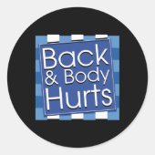 バック体イタ引用文トレーニングジムトップ ラウンドシール (正面)