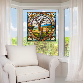 バック威厳のあるステンフェイクドグラス ウィンドウサイン