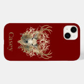 バック威厳のある-名前をカスタムする Case-Mate iPhoneケース (裏面 (横))