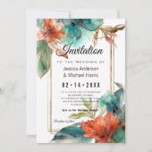 バック文字ハイビスカスセレナーデパラダイス 招待状 (正面)