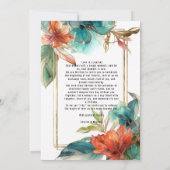 バック文字ハイビスカスセレナーデパラダイス 招待状 (裏面)