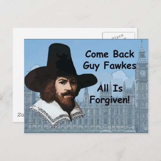 バック来ガイは、すべては許されている ポストカード (正面/裏面)