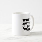 バック狩りのマグおもしろいに何か コーヒーマグカップ (正面右)