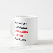 バック素晴らしギャモン選手 コーヒーマグカップ (正面左)