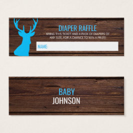 バック素朴ウッドブルーおむつラッフルチケット数量100