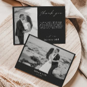 バック結婚サンキューカード 招待状