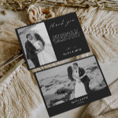 バック結婚サンキューカード 招待状