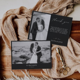 バック結婚サンキューカード 招待状