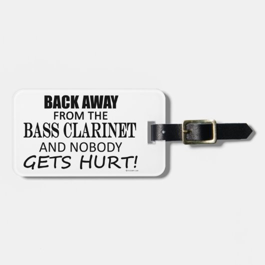 バック遠くにからBass Clarinetラゲッジタグ ラゲッジタグ (正面横)