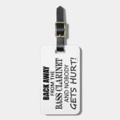 バック遠くにからBass Clarinetラゲッジタグ ラゲッジタグ (正面縦)