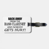 バック遠くにからBass Clarinetラゲッジタグ ラゲッジタグ (裏面横)